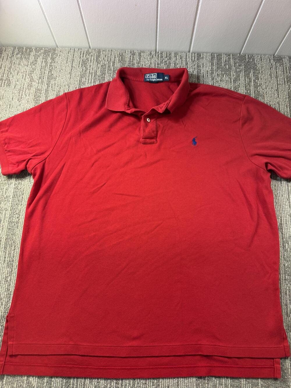 Polo By Ralph Lauren Polo Shirt Mens XL Red Pony Logo Short Sleeve Casual Knit